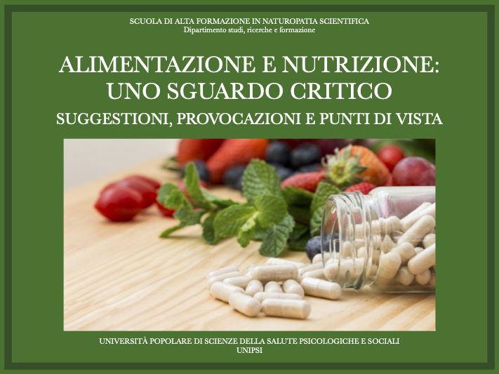 ALIMENTAZIONE E NUTRIZIONE: UNO SGUARDO CRITICO